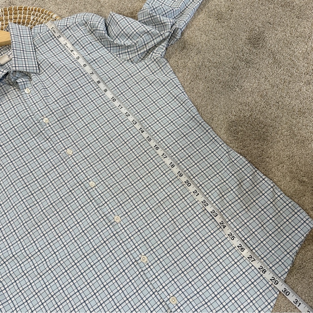 Mizzen+Main Men’s Performance Lightweight Leeward Dress Shirt Longsleeve Blue L - Picture 13 of 16